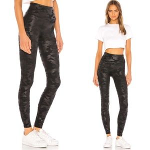 Spanx Faux Leather Camo Leggings